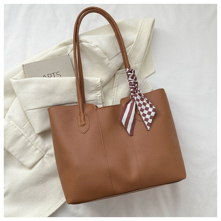 Elegant PU Leather Tote Bag – Lightweight &amp; Stylish