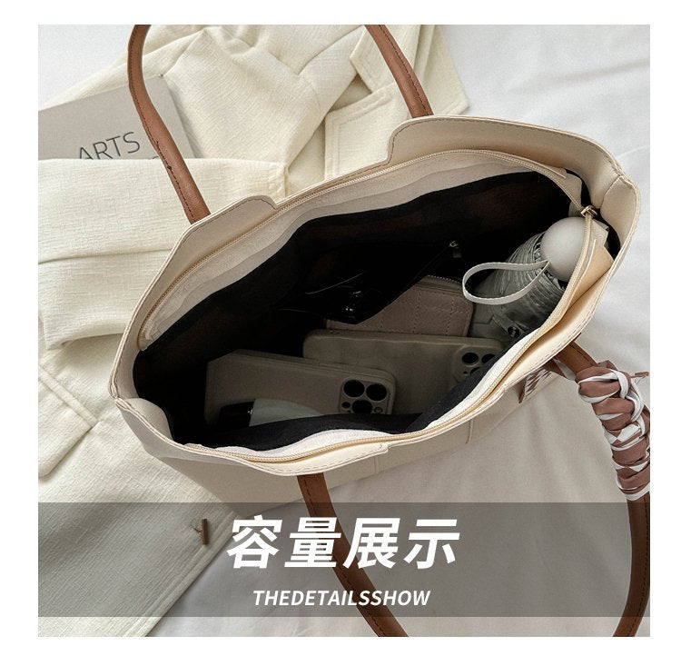 Elegant PU Leather Tote Bag – Lightweight &amp; Stylish