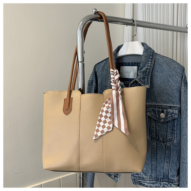 Elegant PU Leather Tote Bag – Lightweight &amp; Stylish